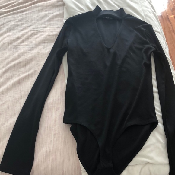 Zara Black Long Sleeve Body Suit - Picture 1 of 1